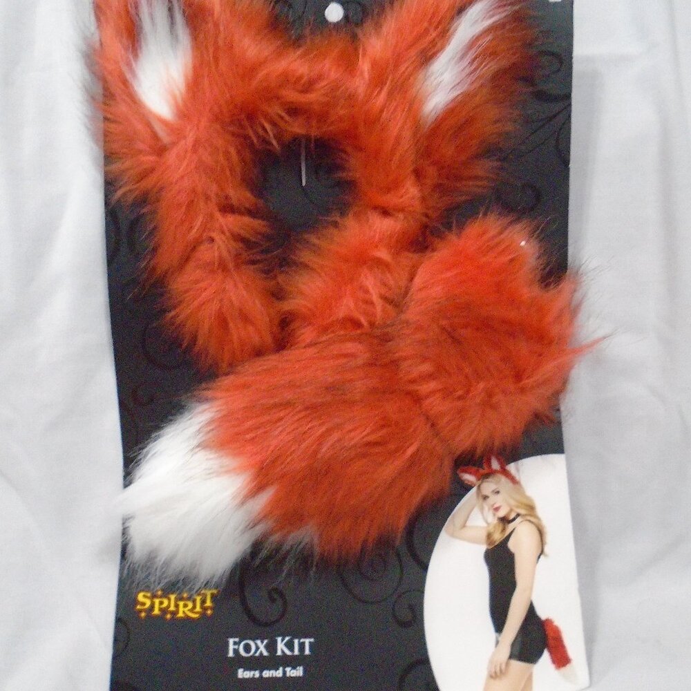 Spirit Halloween Faux Fur Fox Costume Kit Ears And Tail